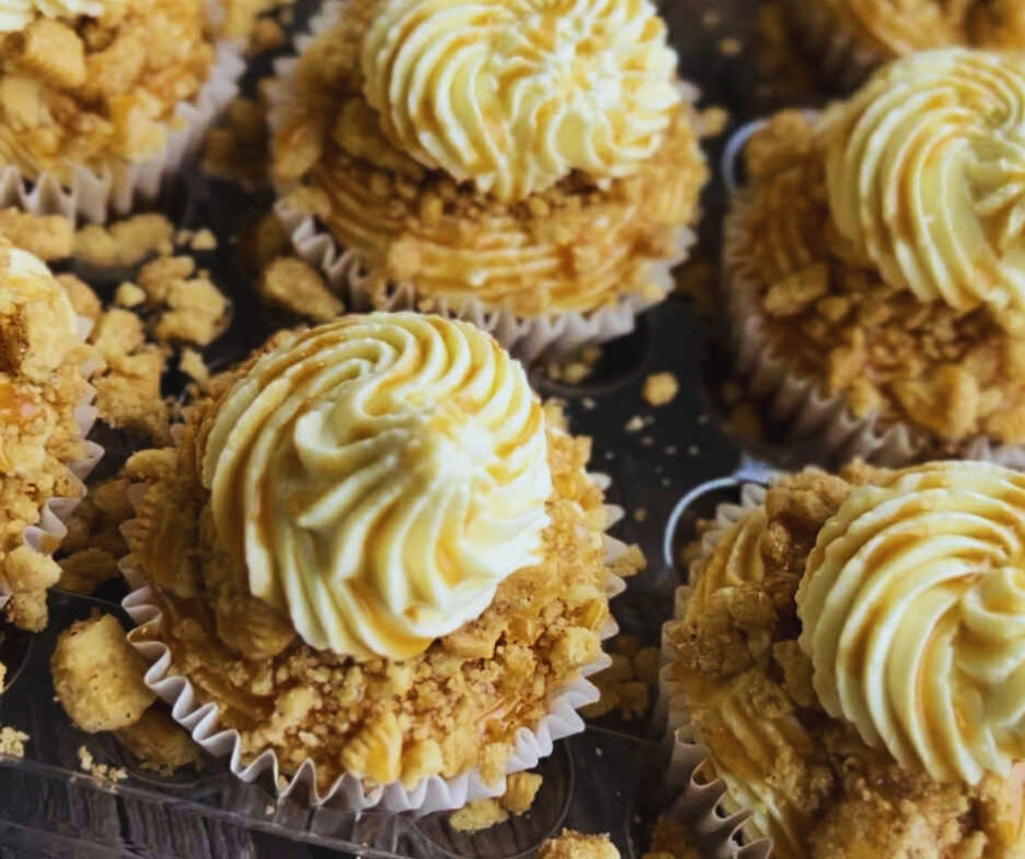Carrot Crumble Cupcake.
